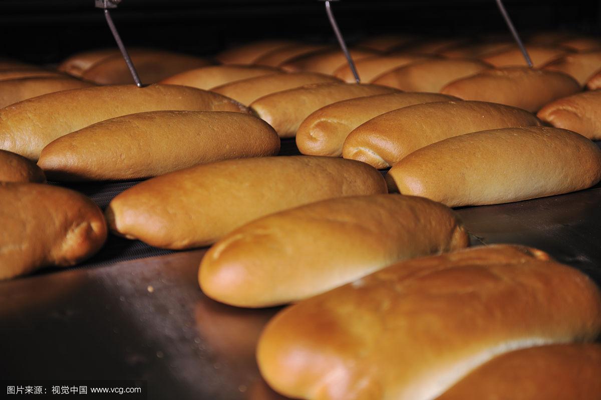 面包烘焙食品厂生产的新鲜产品